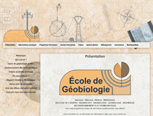 Tablet Screenshot of ecoledegeobiologie.eu